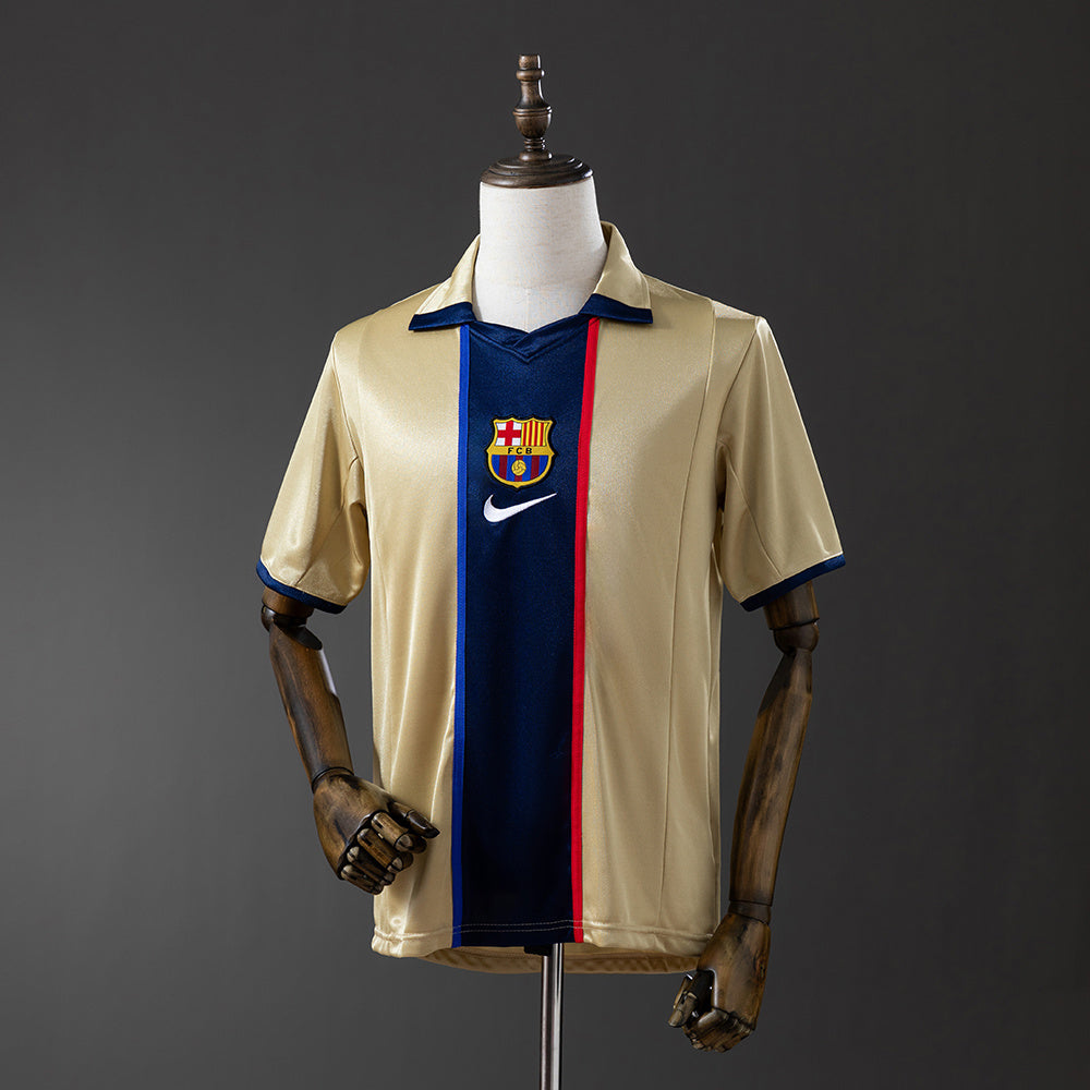 FC Barcelona Retro Gold Away Jersey – Classic Edition