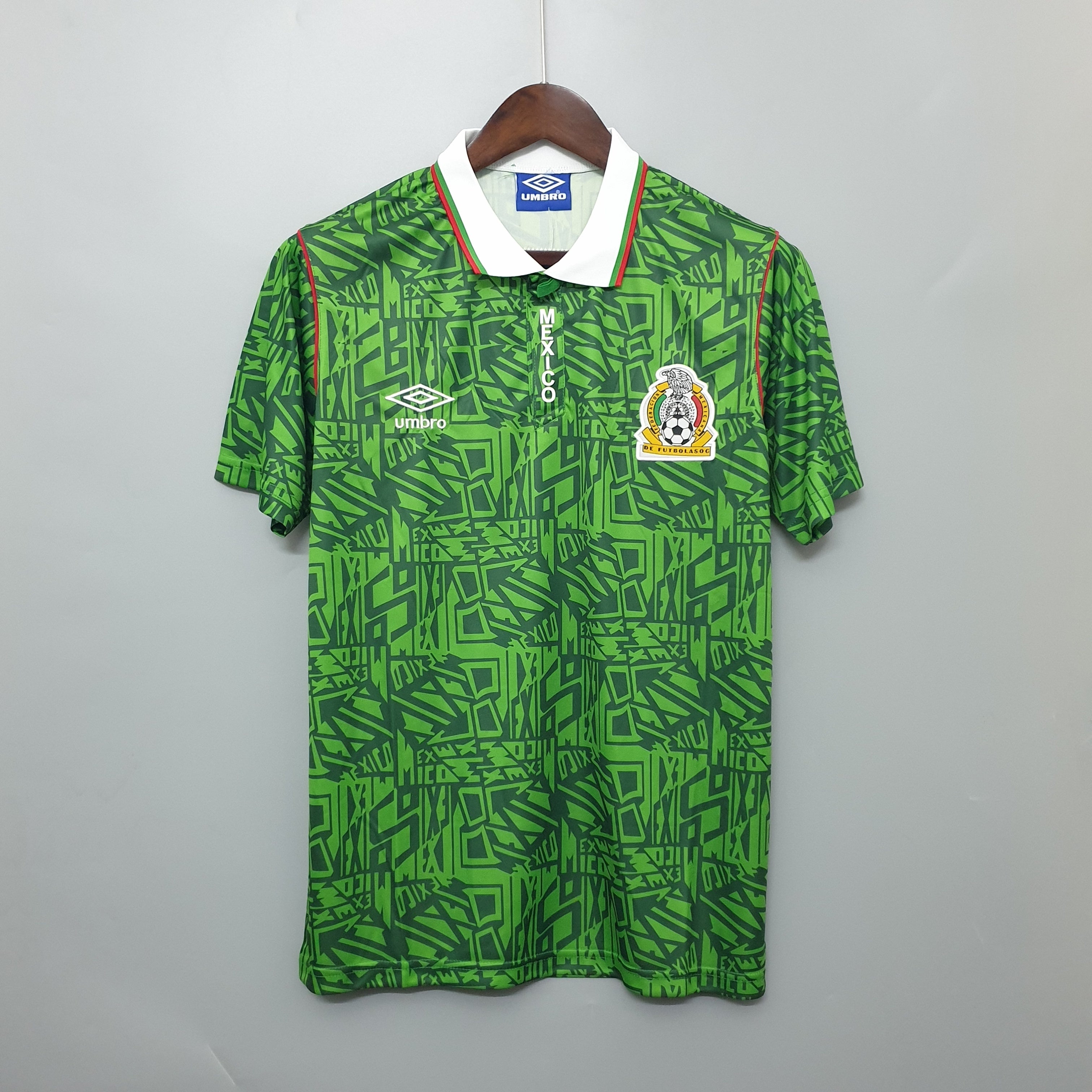 🇲🇽 Mexico Retro Jersey (Green Classic Pattern)