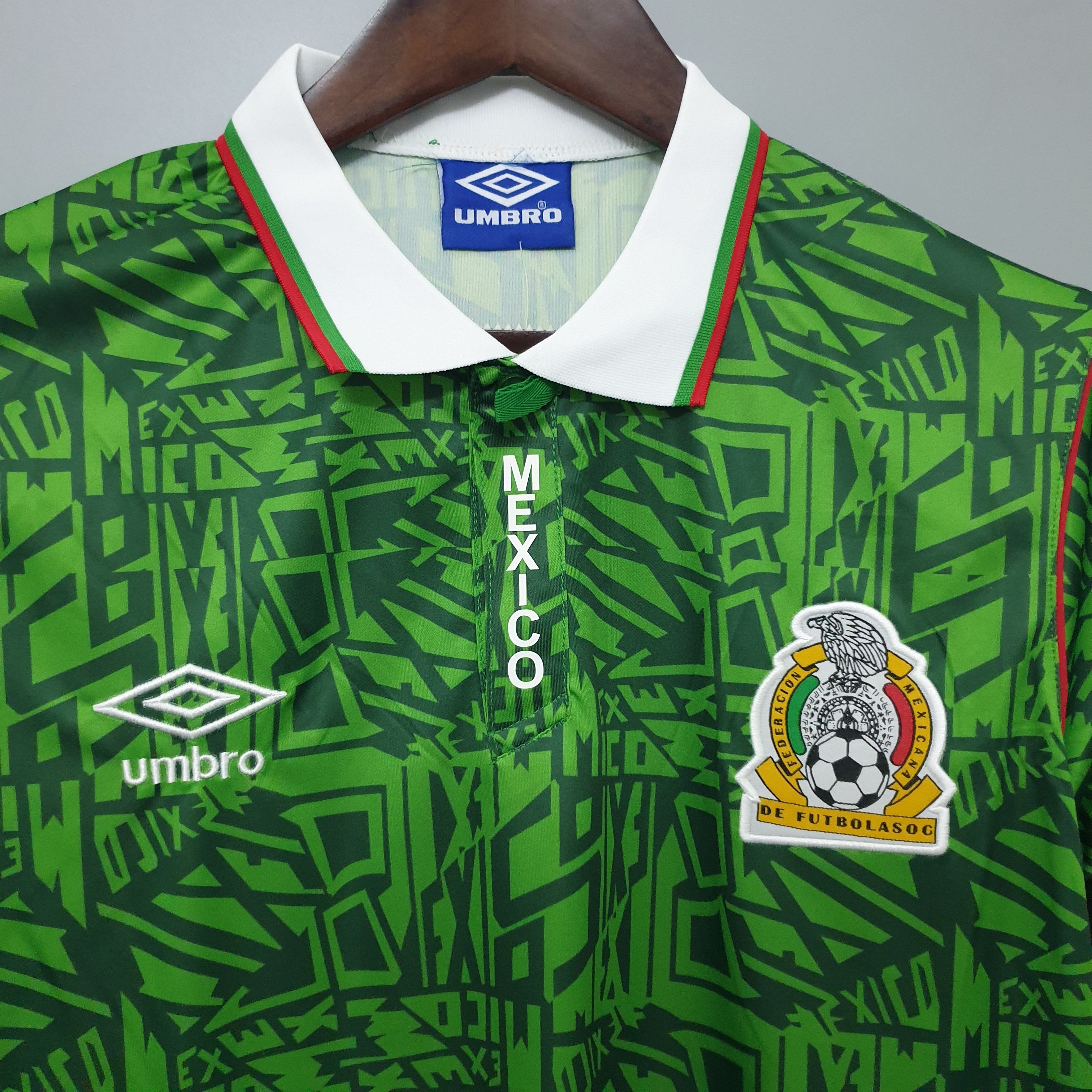 🇲🇽 Mexico Retro Jersey (Green Classic Pattern)