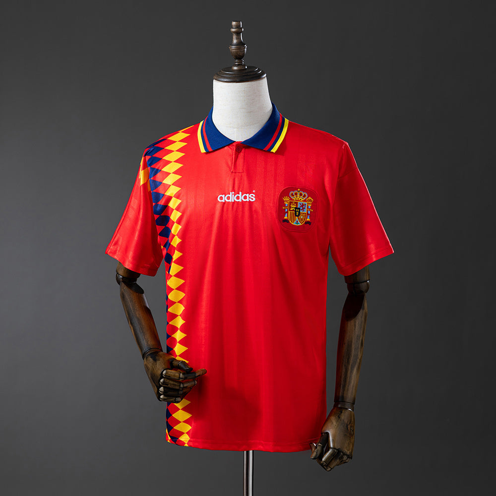 🇪🇸 Spain Retro Jersey (Red Classic Edition)
